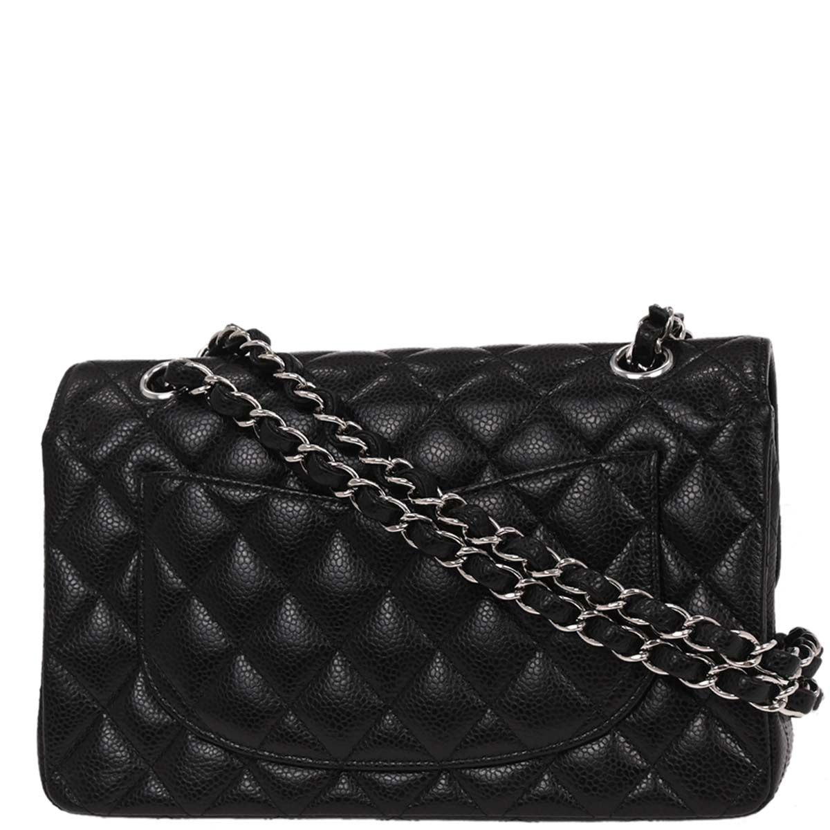 Chanel Black Caviar Small Classic Double Flap Shoulder Bag