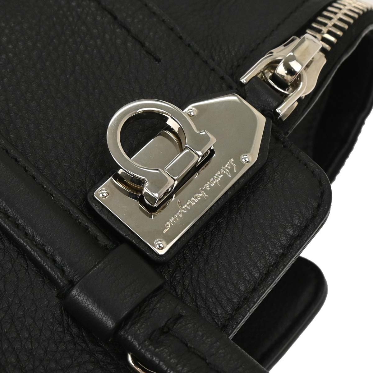 Salvatore Ferragamo Black 2way Shoulder Tote Bag