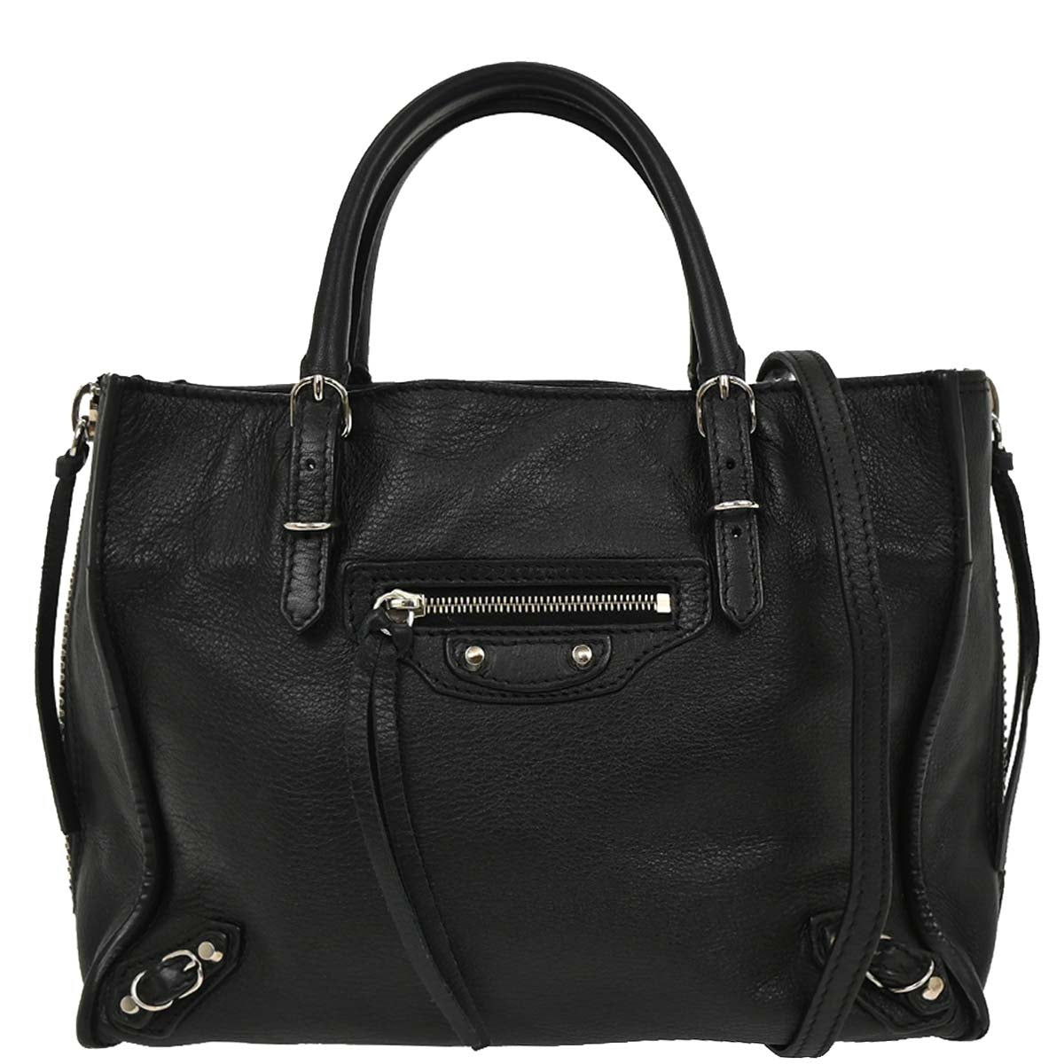 Balenciaga Black Papier A6 Tote Shoulder Bag
