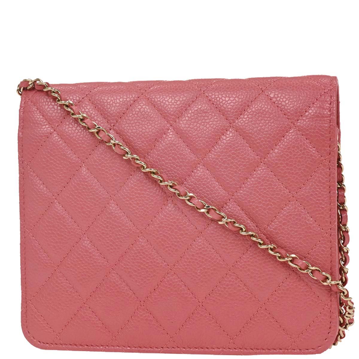 Chanel 2018 Pink Caviar Classic WOC Wallet On Chain