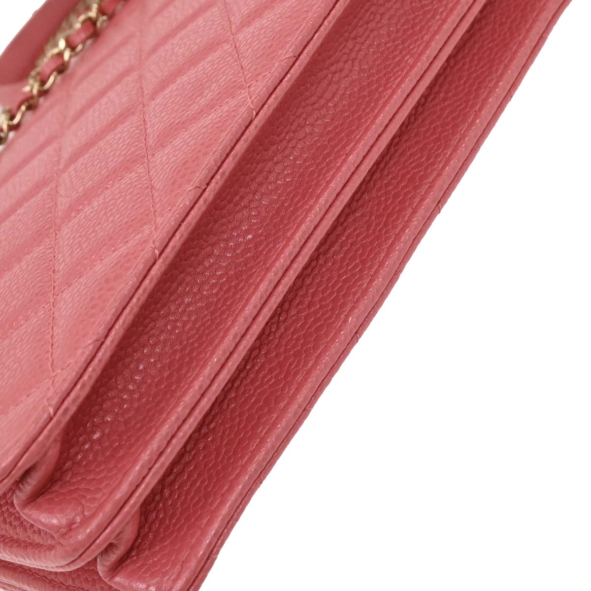 Chanel 2018 Pink Caviar Classic WOC Wallet On Chain