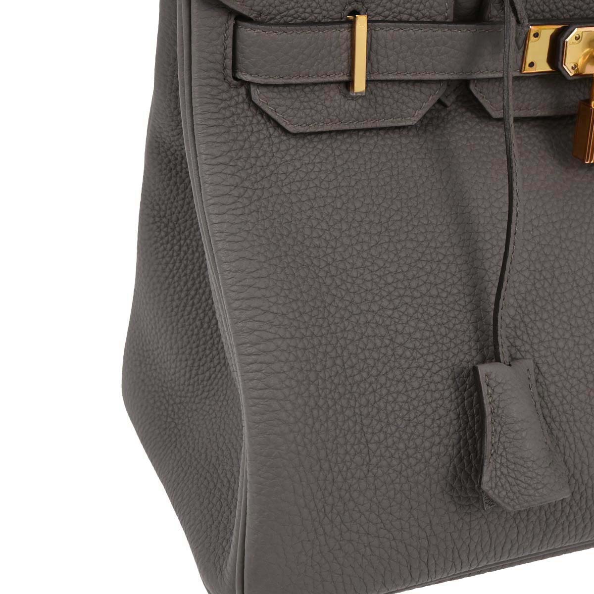 Hermes Gris Etain Togo Birkin 30 Handbag