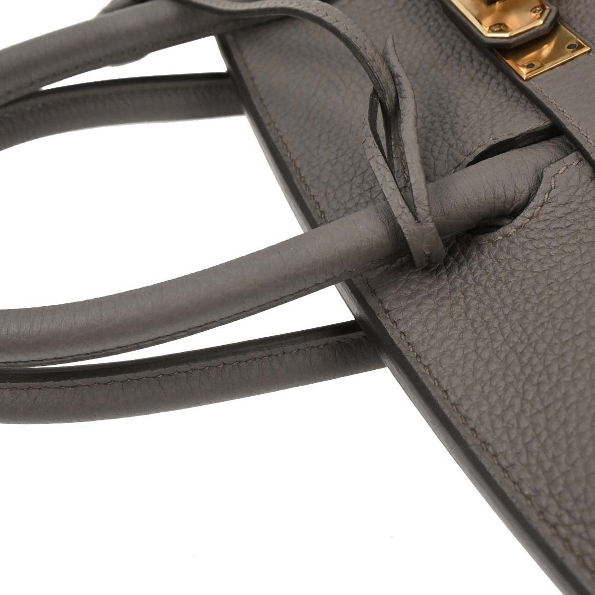 Hermes Gris Etain Togo Birkin 30 Handbag