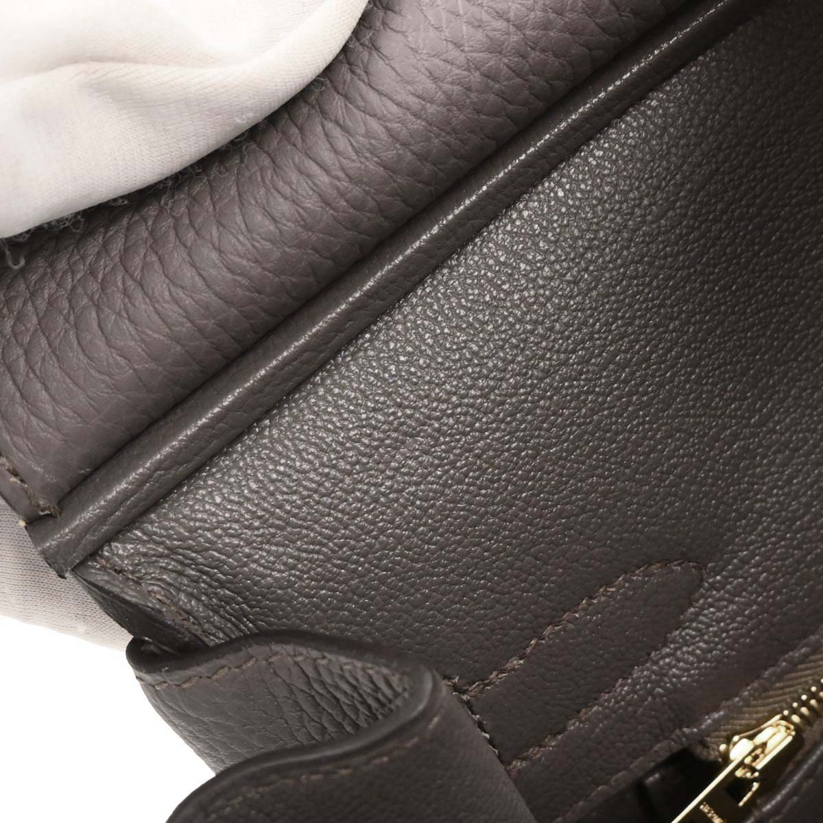 Hermes Gris Etain Togo Birkin 30 Handbag