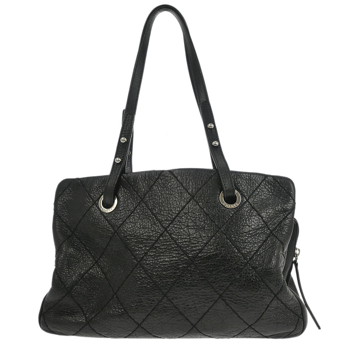 Chanel 2009-2010 Black Calfskin On the Road Tote Handbag