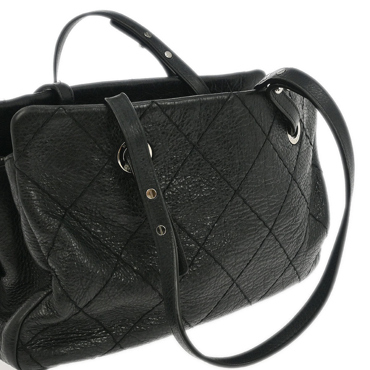 Chanel 2009-2010 Black Calfskin On the Road Tote Handbag
