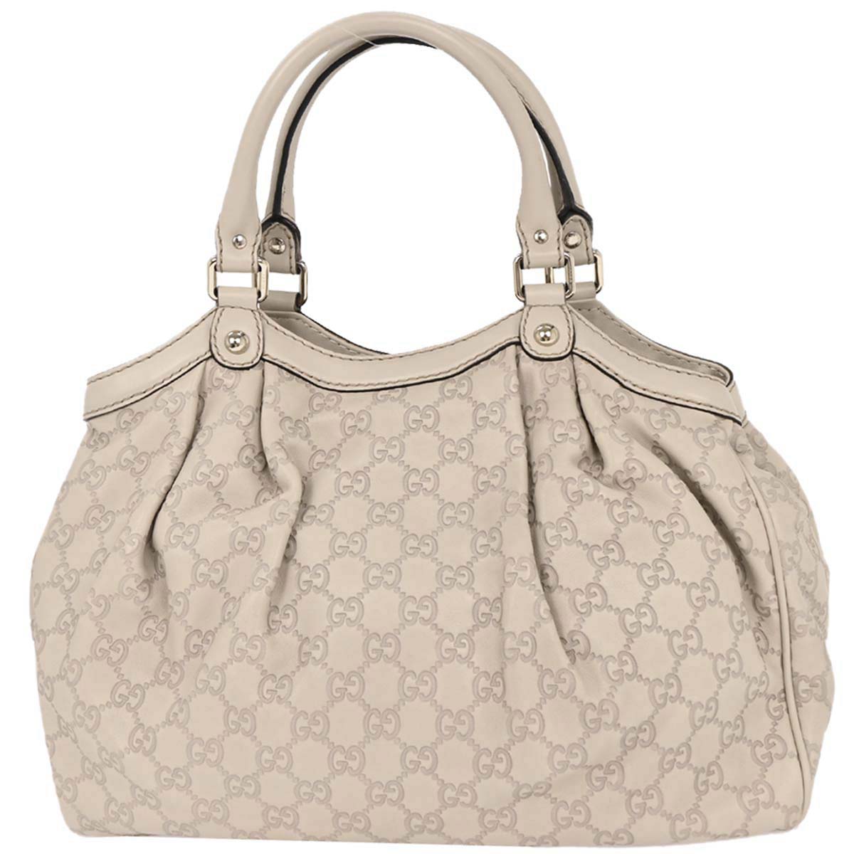 Gucci Off-white Guccissima Sukey Tote Bag