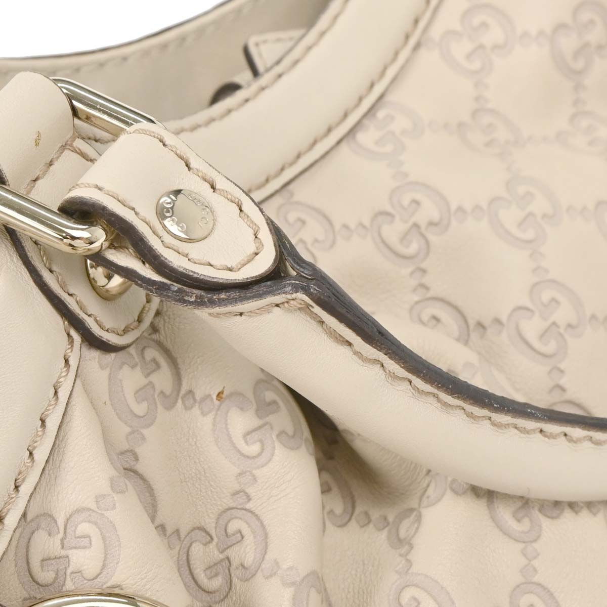 Gucci Off-white Guccissima Sukey Tote Bag