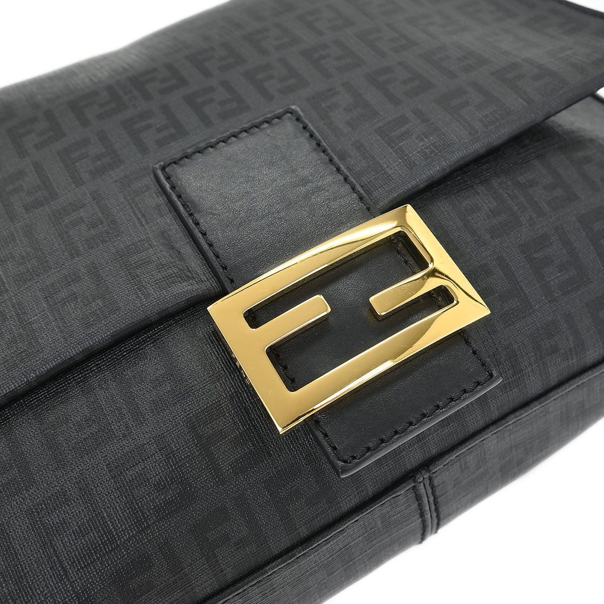 Fendi Gray Zucchino Mamma Baguette Handbag