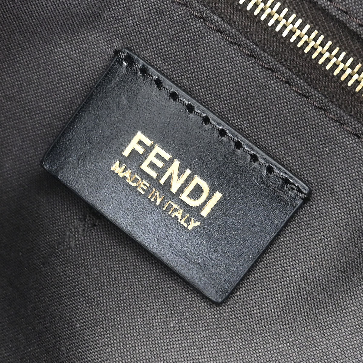 Fendi Gray Zucchino Mamma Baguette Handbag