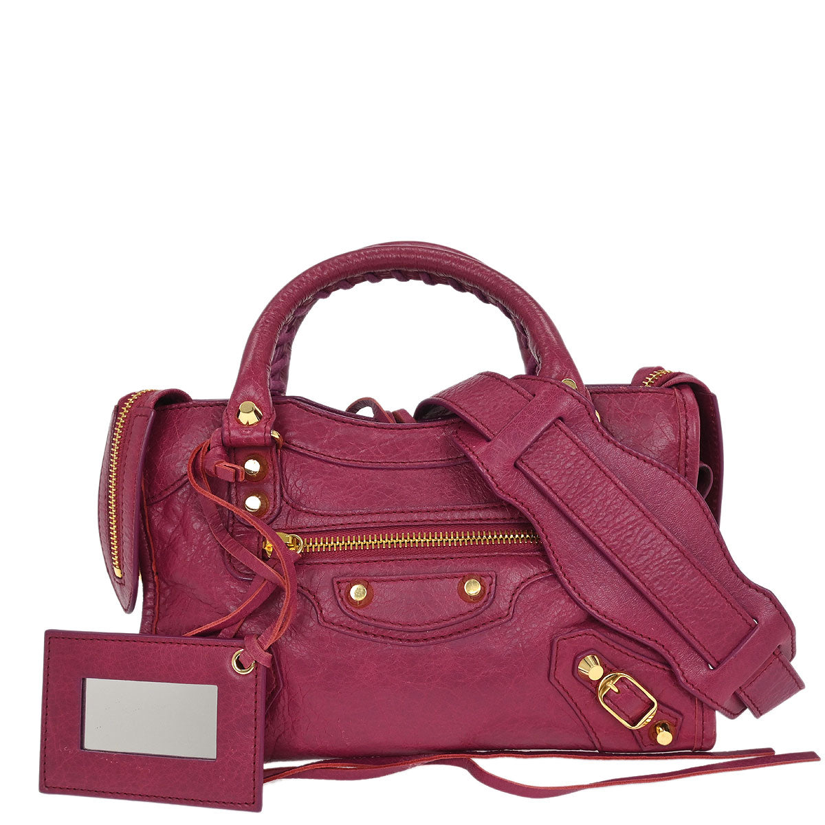 Balenciaga Pink Classic Mini City 2way Shoulder Handbag