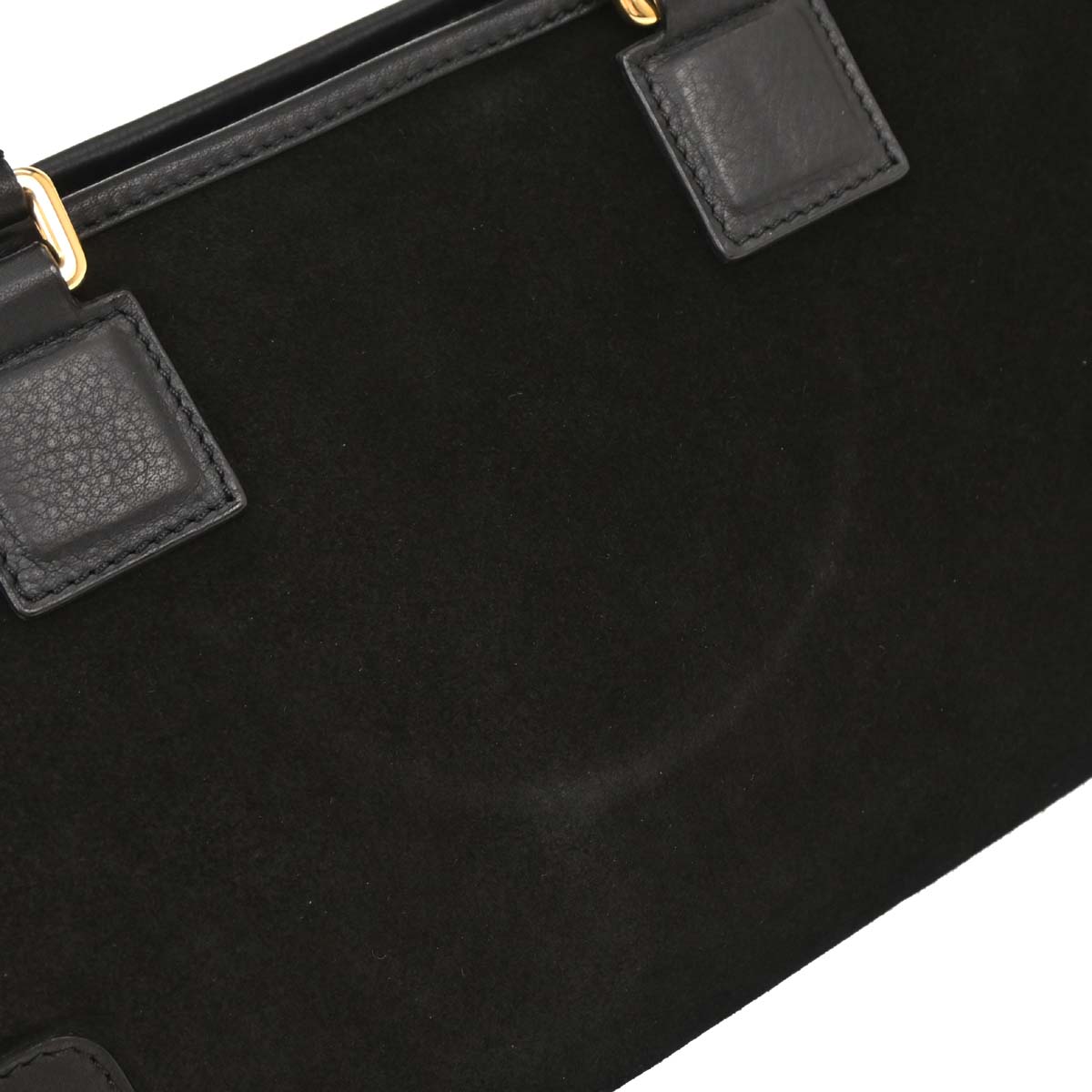 Loewe Black Suede Leather Amazona 28 Handbag