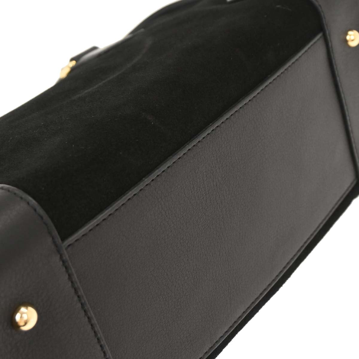 Loewe Black Suede Leather Amazona 28 Handbag