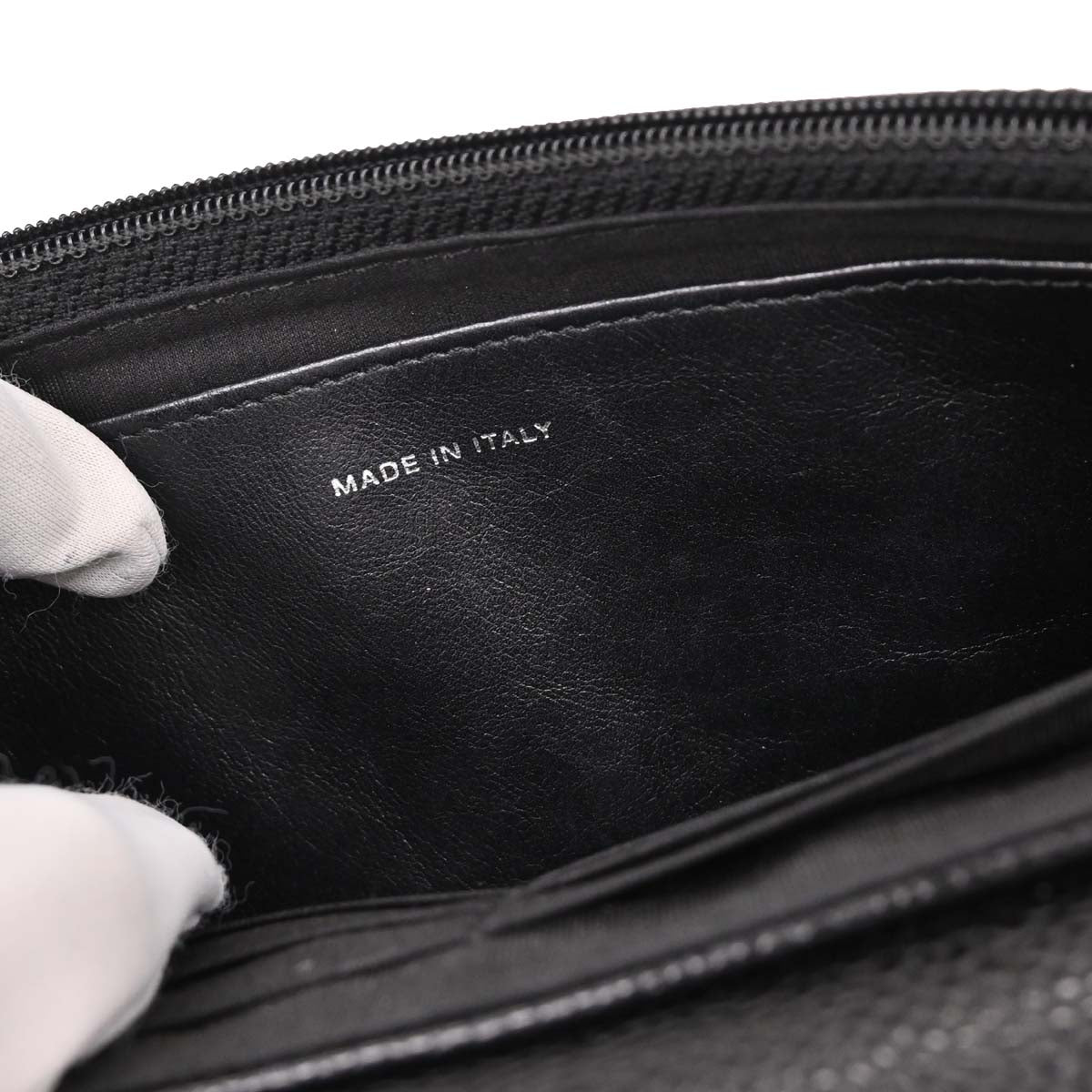 Chanel 2011 Black Caviar Half-Moon WOC Wallet On Chain