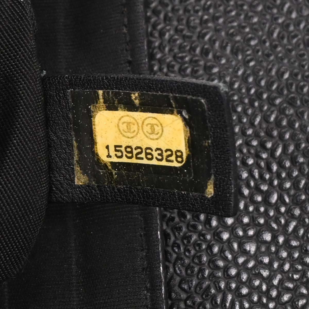 Chanel 2011 Black Caviar Half-Moon WOC Wallet On Chain