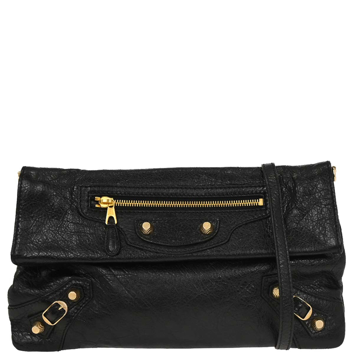 Balenciaga Black Giant Envelope Clutch Bag