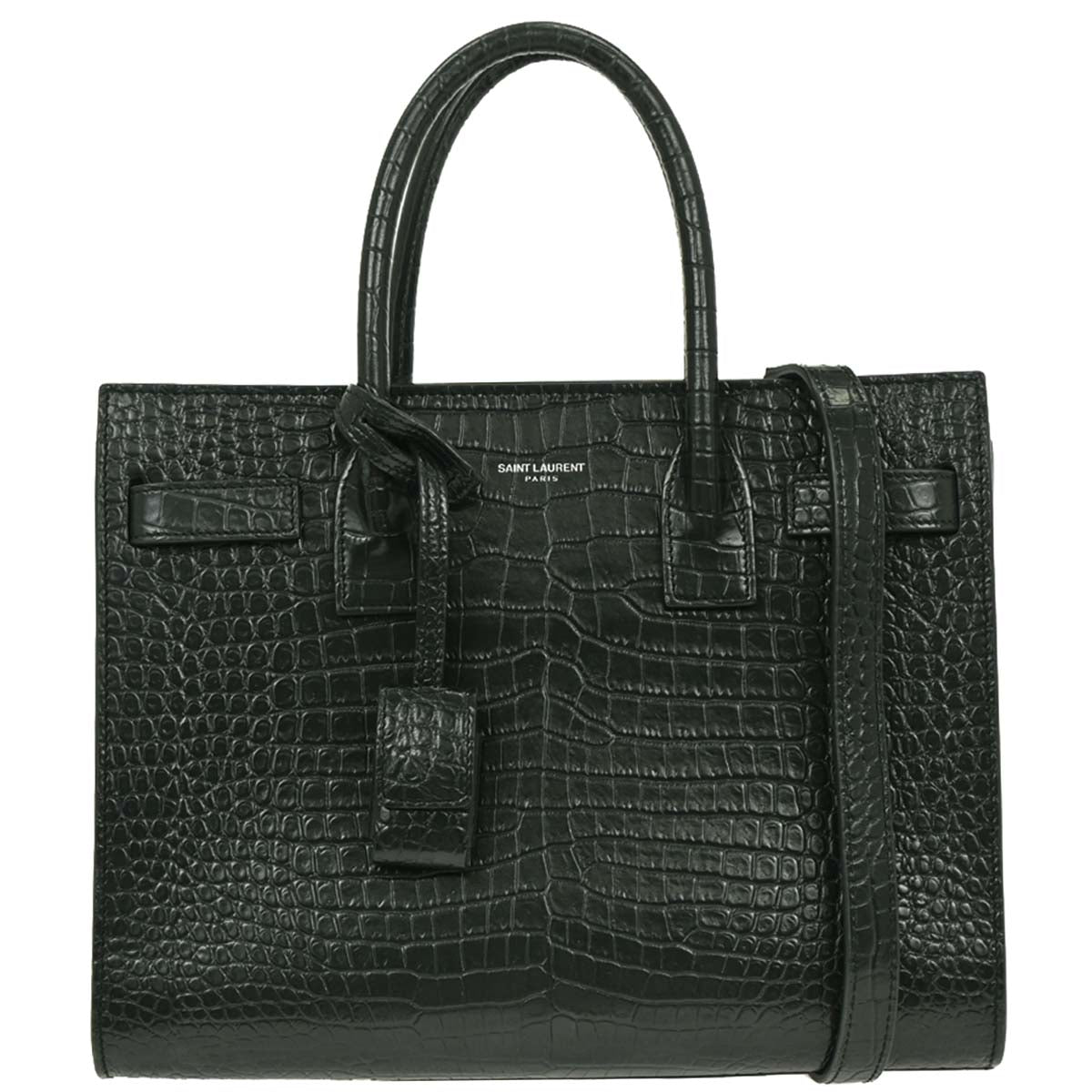 Saint Laurent Dark Gray Sac de Jour 2way Shoulder Handbag