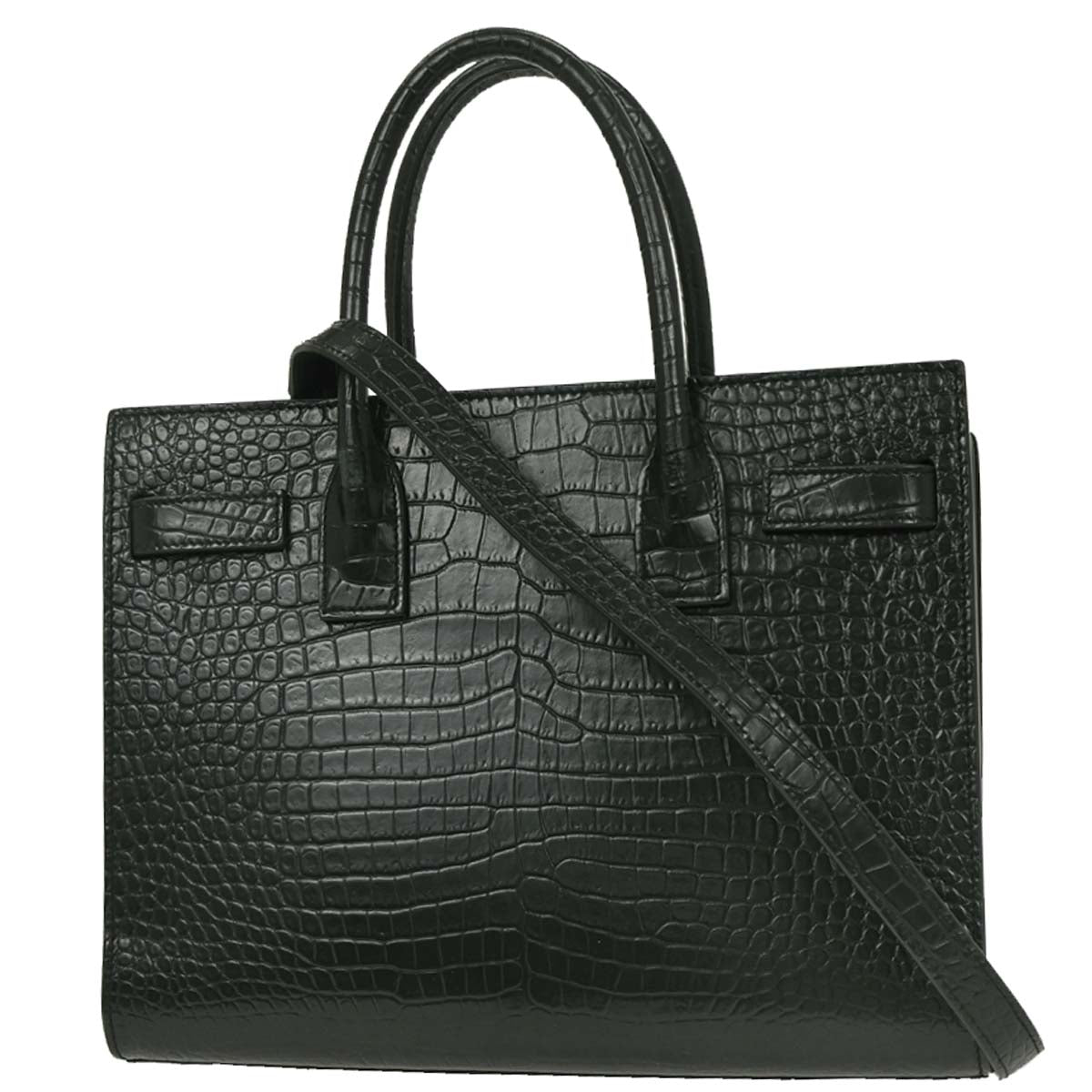 Saint Laurent Dark Gray Sac de Jour 2way Shoulder Handbag