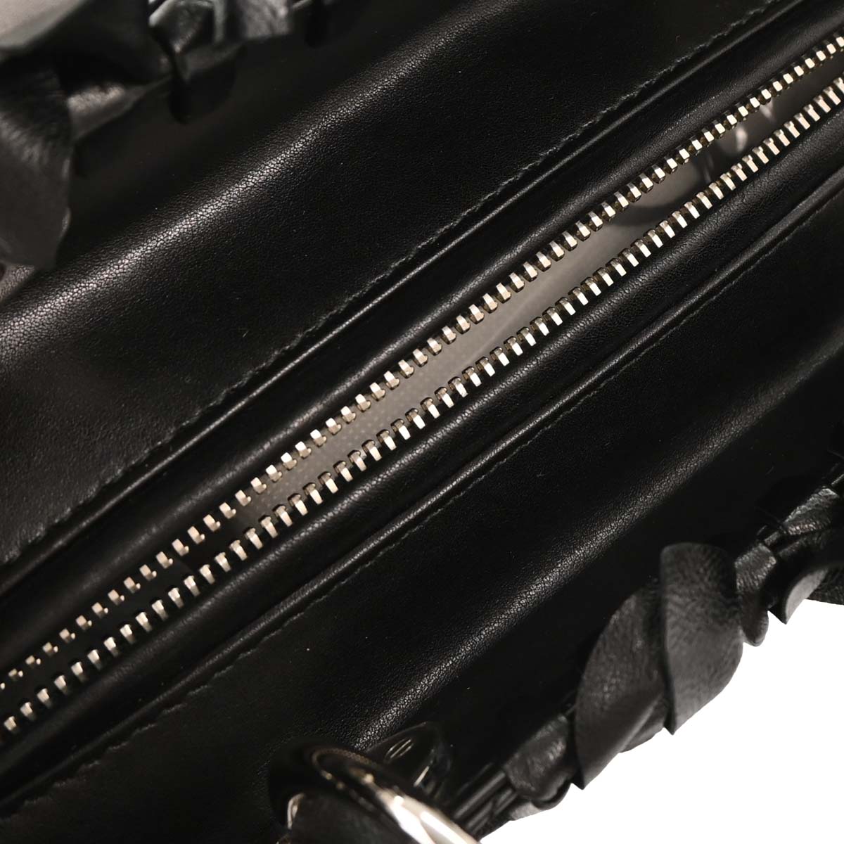 Christian Dior Black Lambskin Lady Dior Cannage 2way Shoulder Handbag