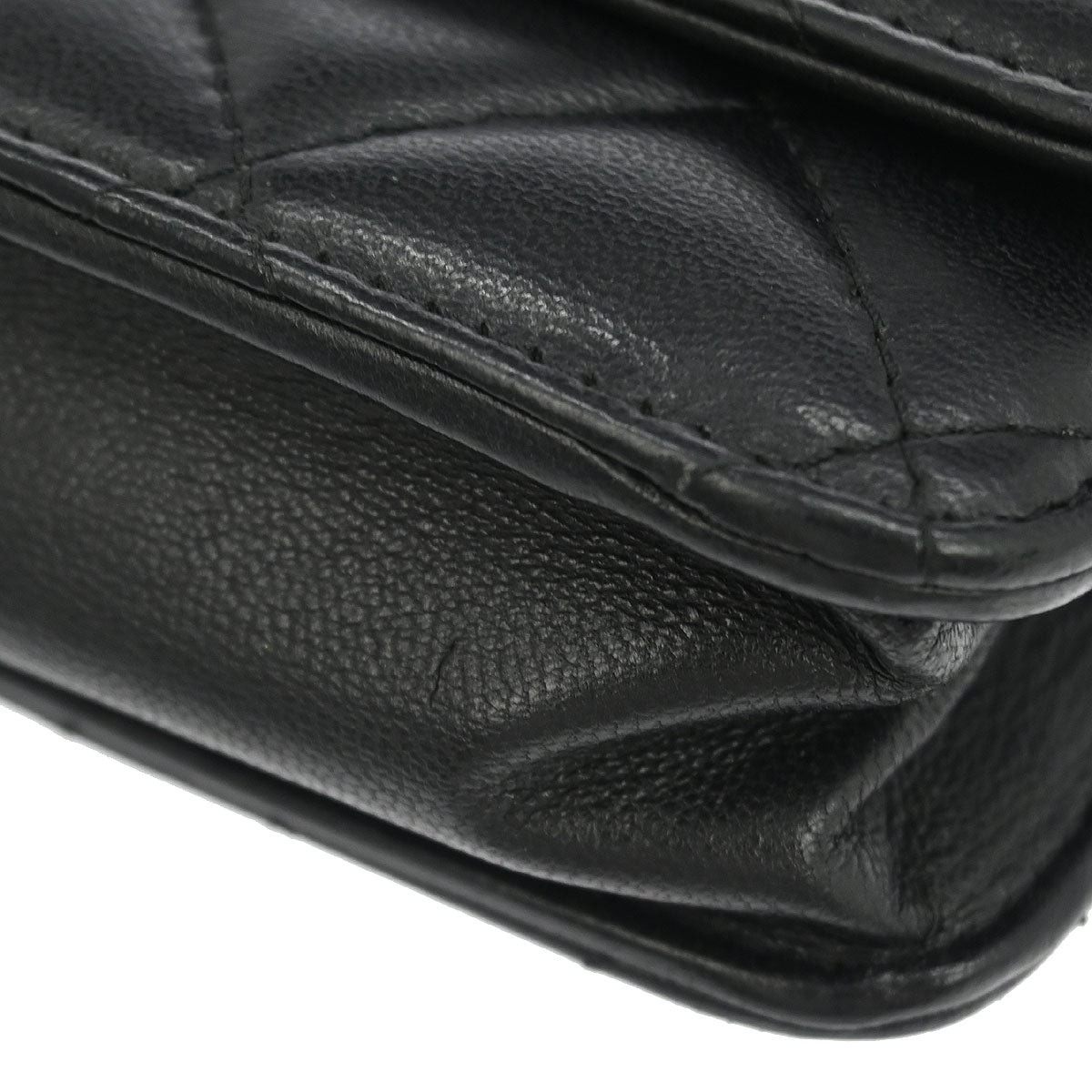 Chanel 2012-2013 Black Lambskin Classic WOC Wallet On Chain