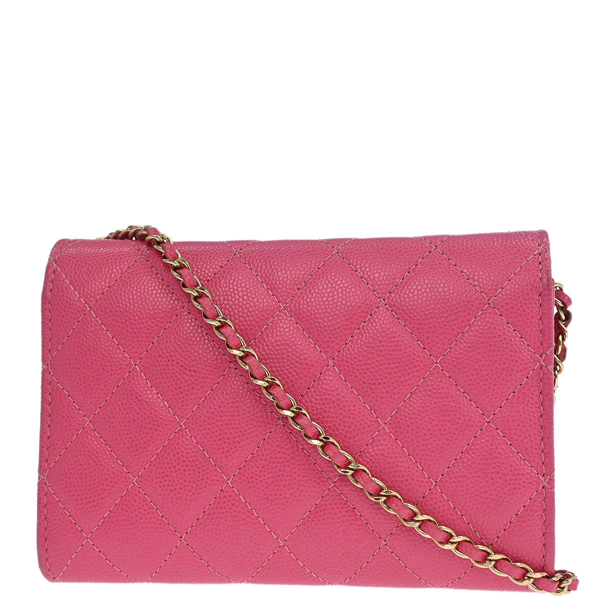 Chanel 2018-2019 Pink Caviar WOC Wallet On Chain Shoulder Bag