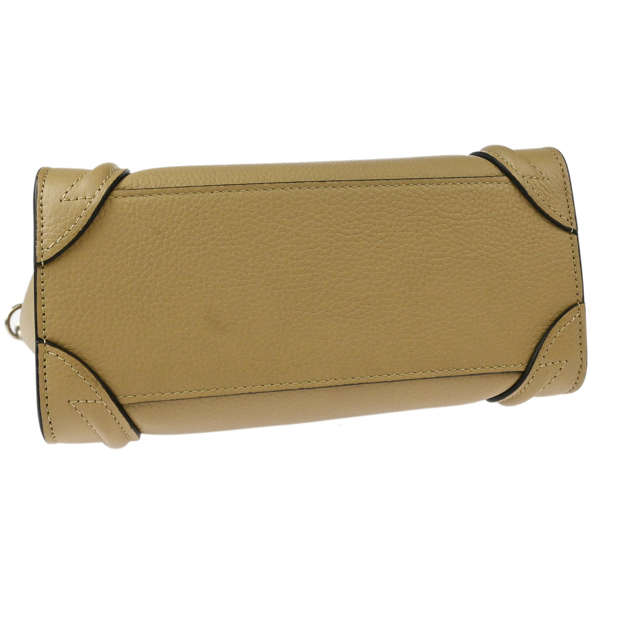 Celine Beige Leather Nano Luggage Tote Bag