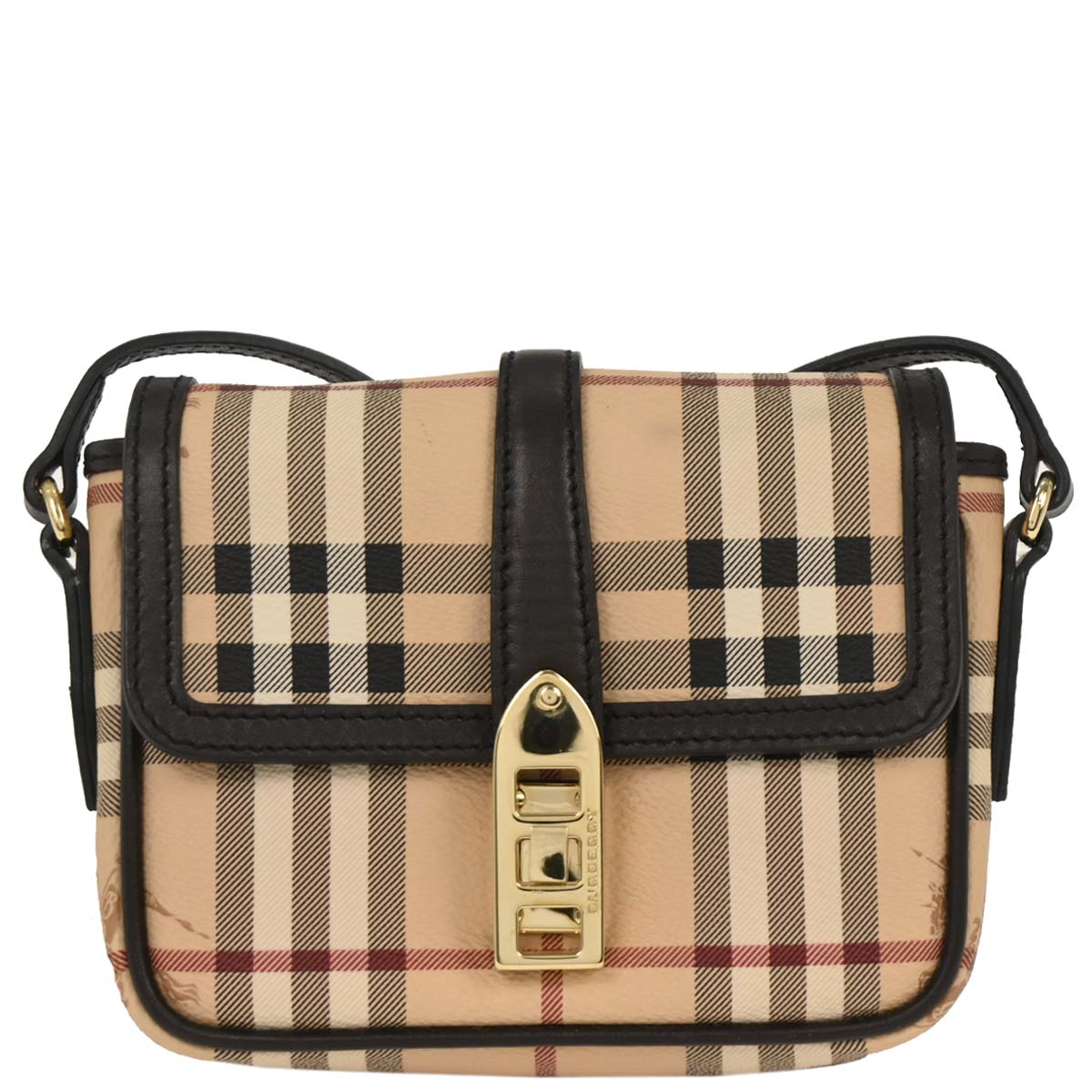 Burberry Beige House Check Shoulder Bag