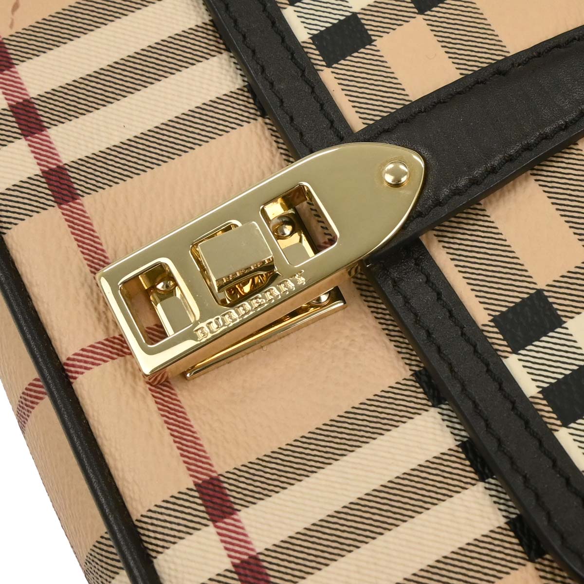 Burberry Beige House Check Shoulder Bag