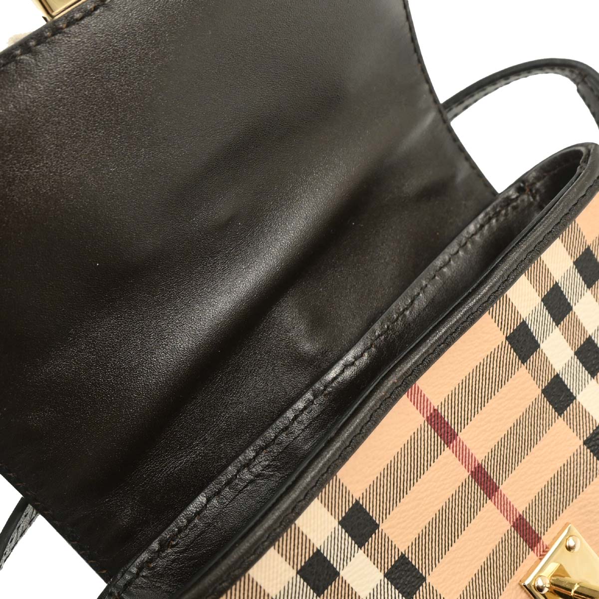 Burberry Beige House Check Shoulder Bag