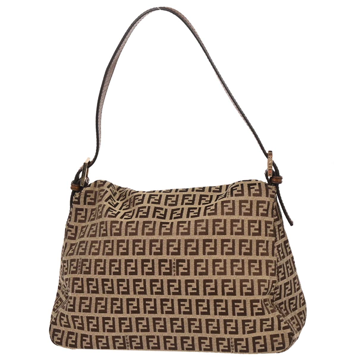 Fendi Brown Zucchino Mamma Baguette Handbag
