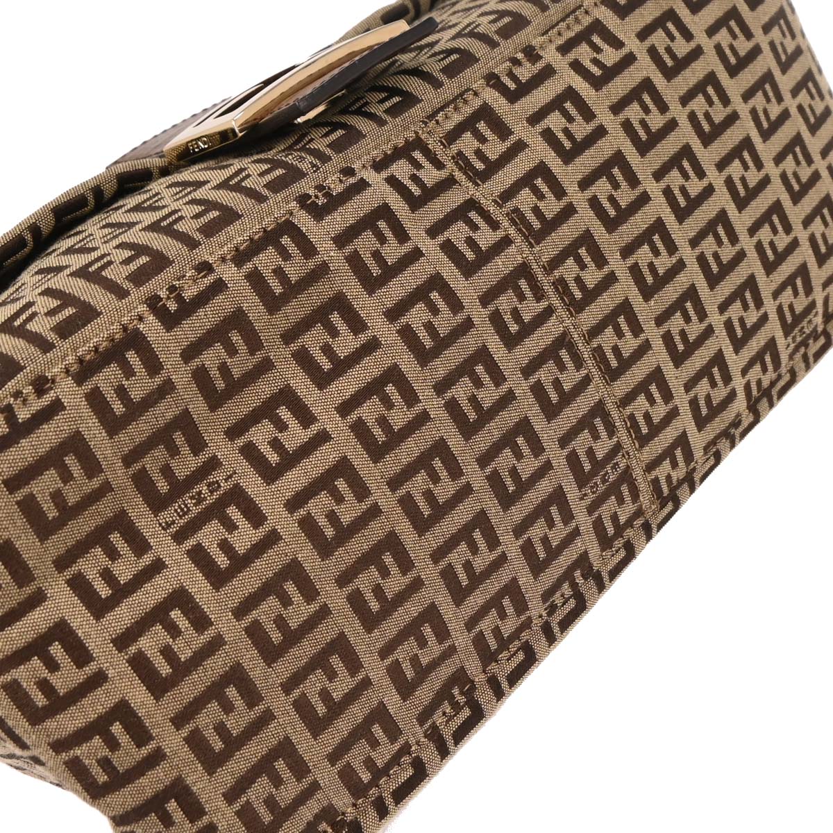Fendi Brown Zucchino Mamma Baguette Handbag
