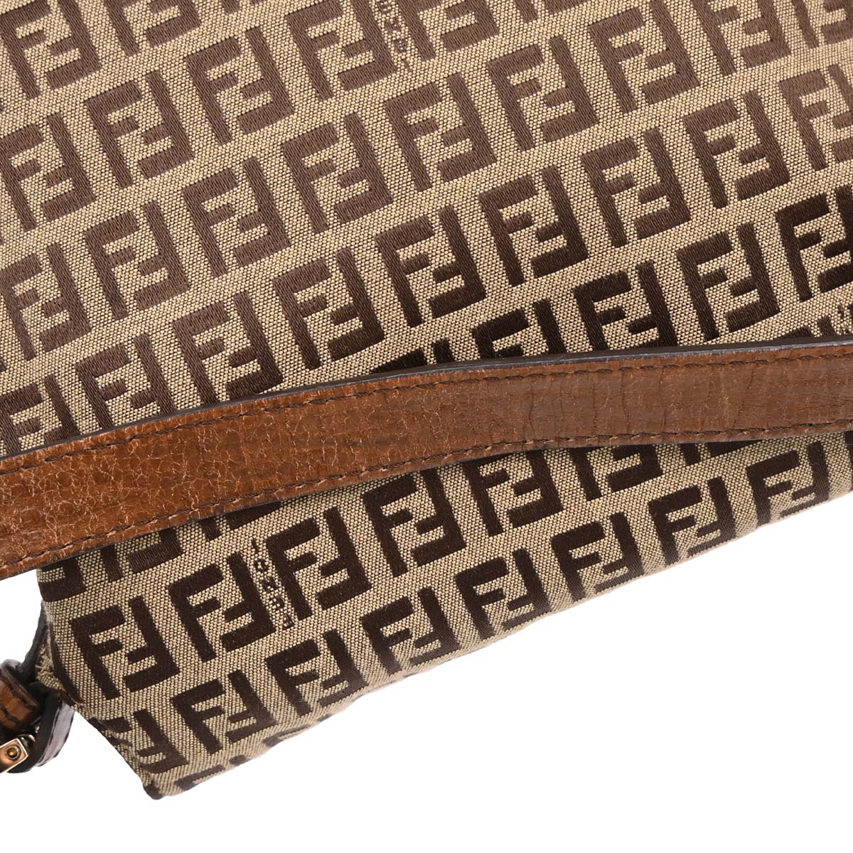 Fendi Brown Zucchino Mamma Baguette Handbag