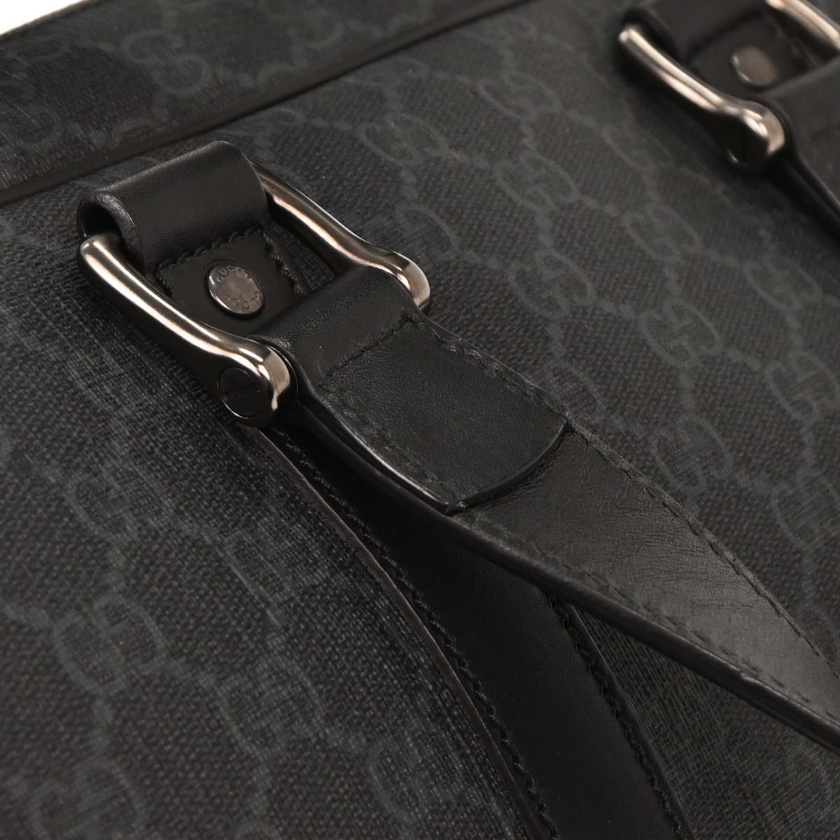 Gucci Black PVC GG Handbag