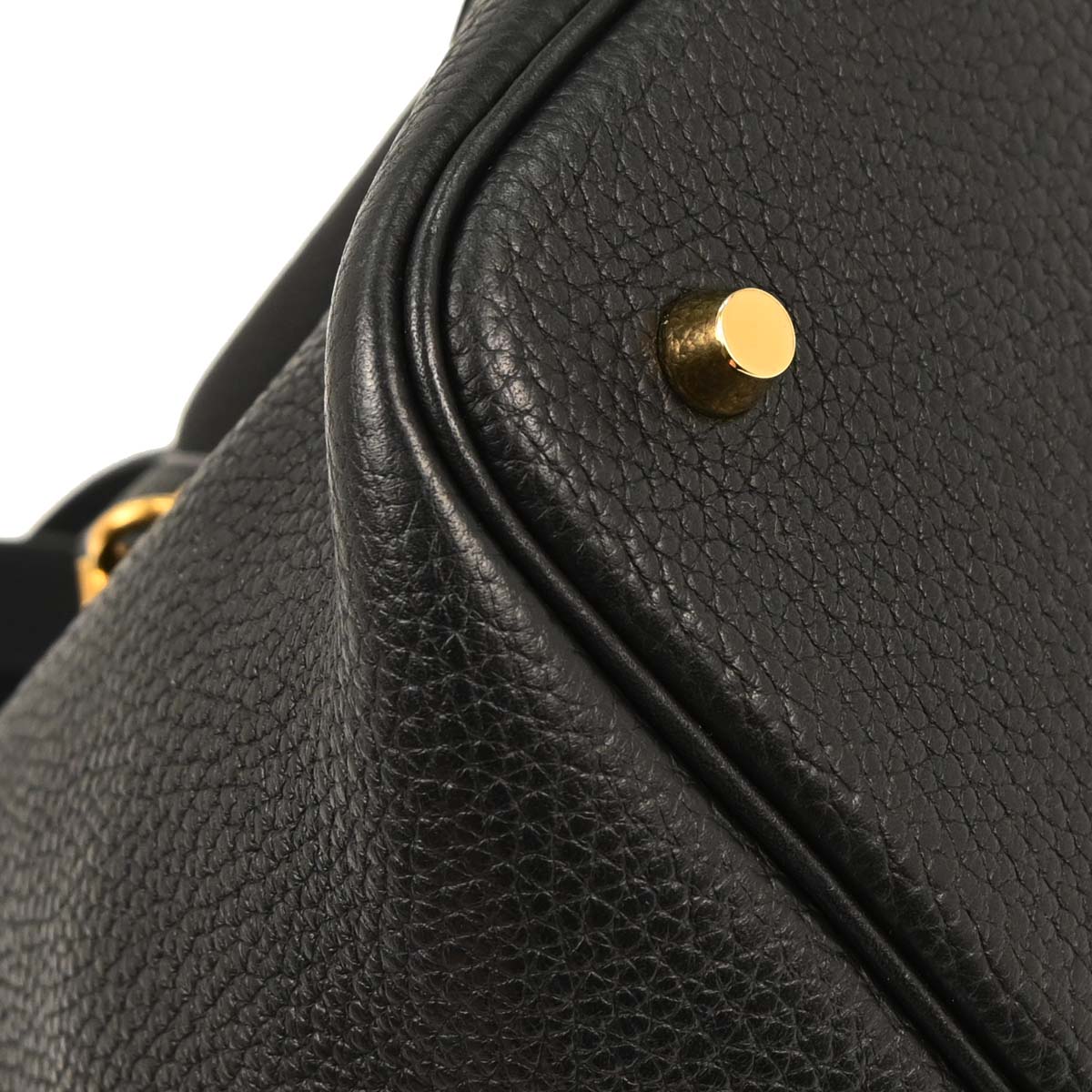 Hermes Black Taurillon Clemence Picotin Lock 22 MM Handbag