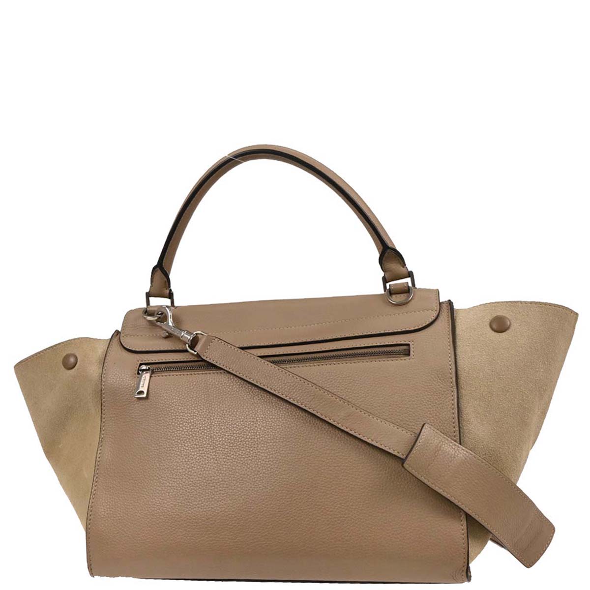 Celine Beige Trapeze 2way Shoulder Handbag