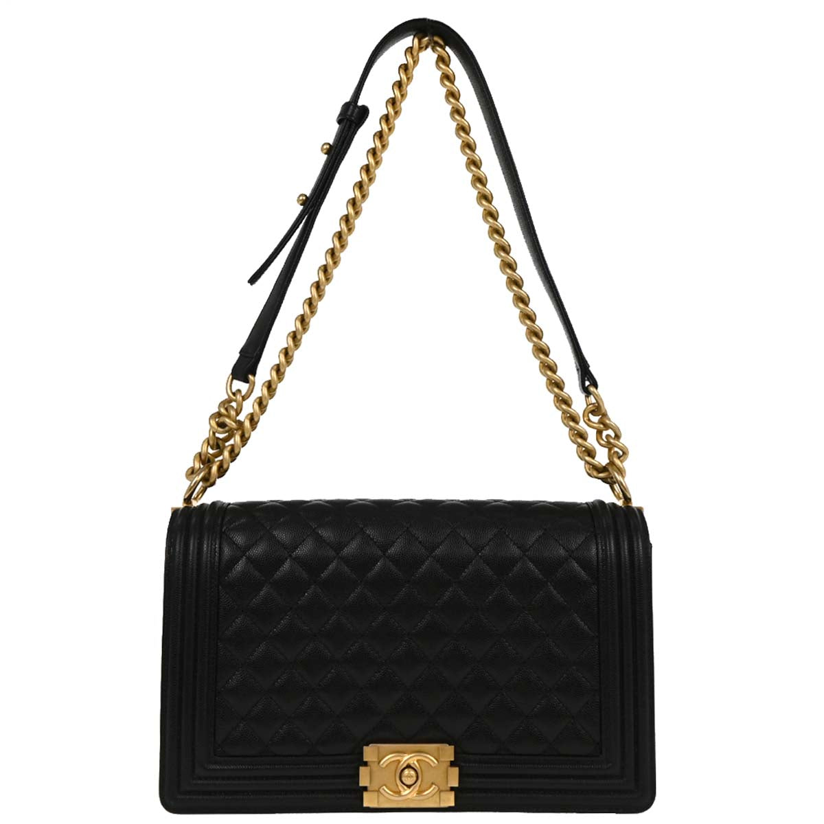 Boy Chanel Black Caviar New Medium Shoulder Bag