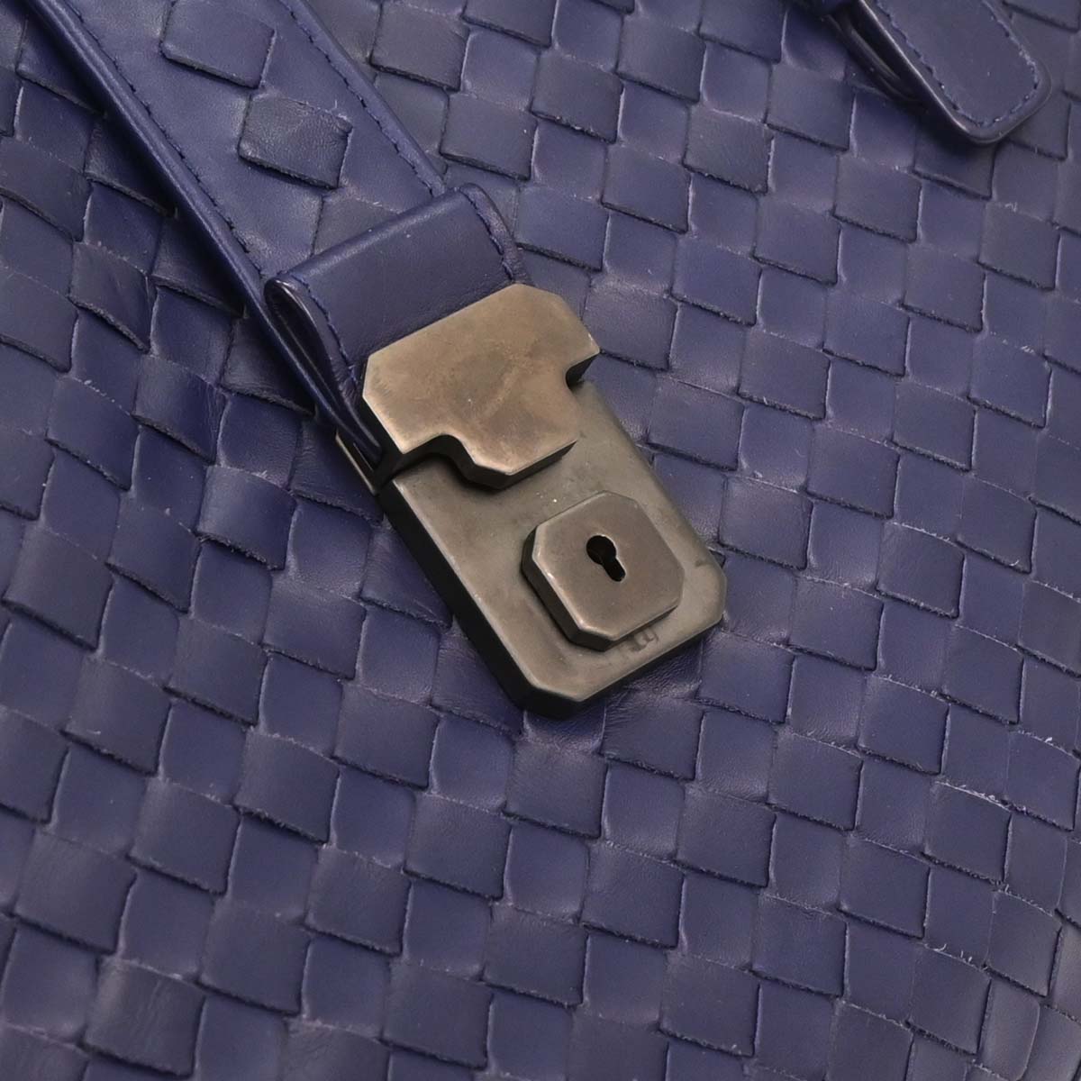 Bottega Veneta Purple Intrecciato Roma Tote Bag