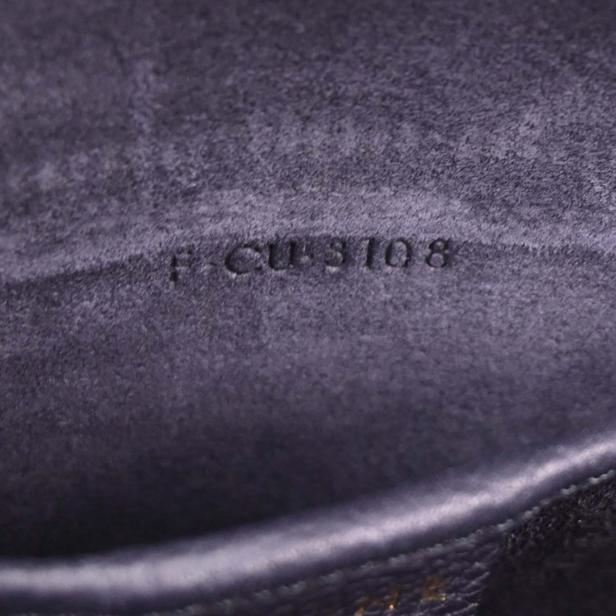 Celine Navy Leather Nano Luggage Tote Bag