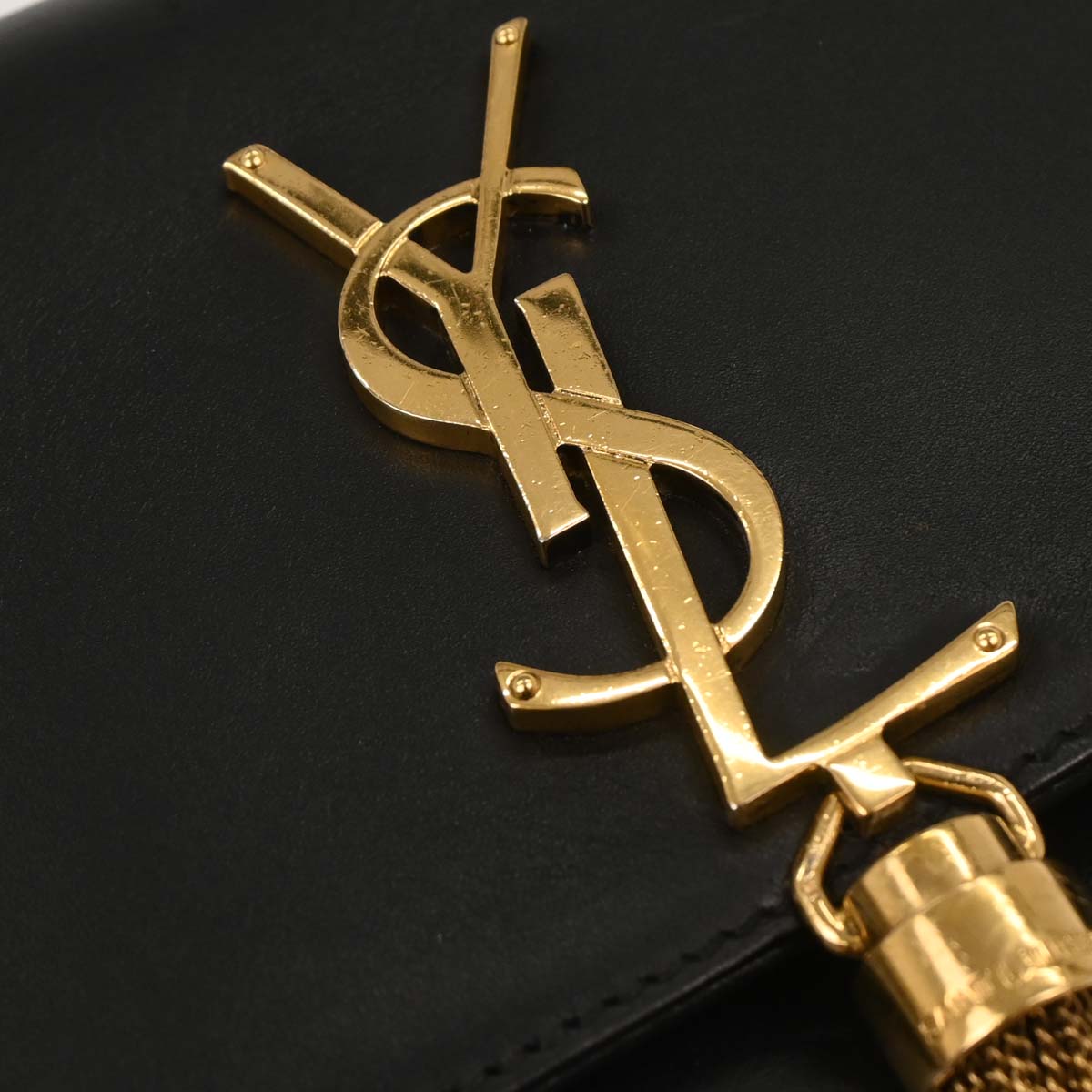 Saint Laurent Black Leather Kate Shoulder Bag