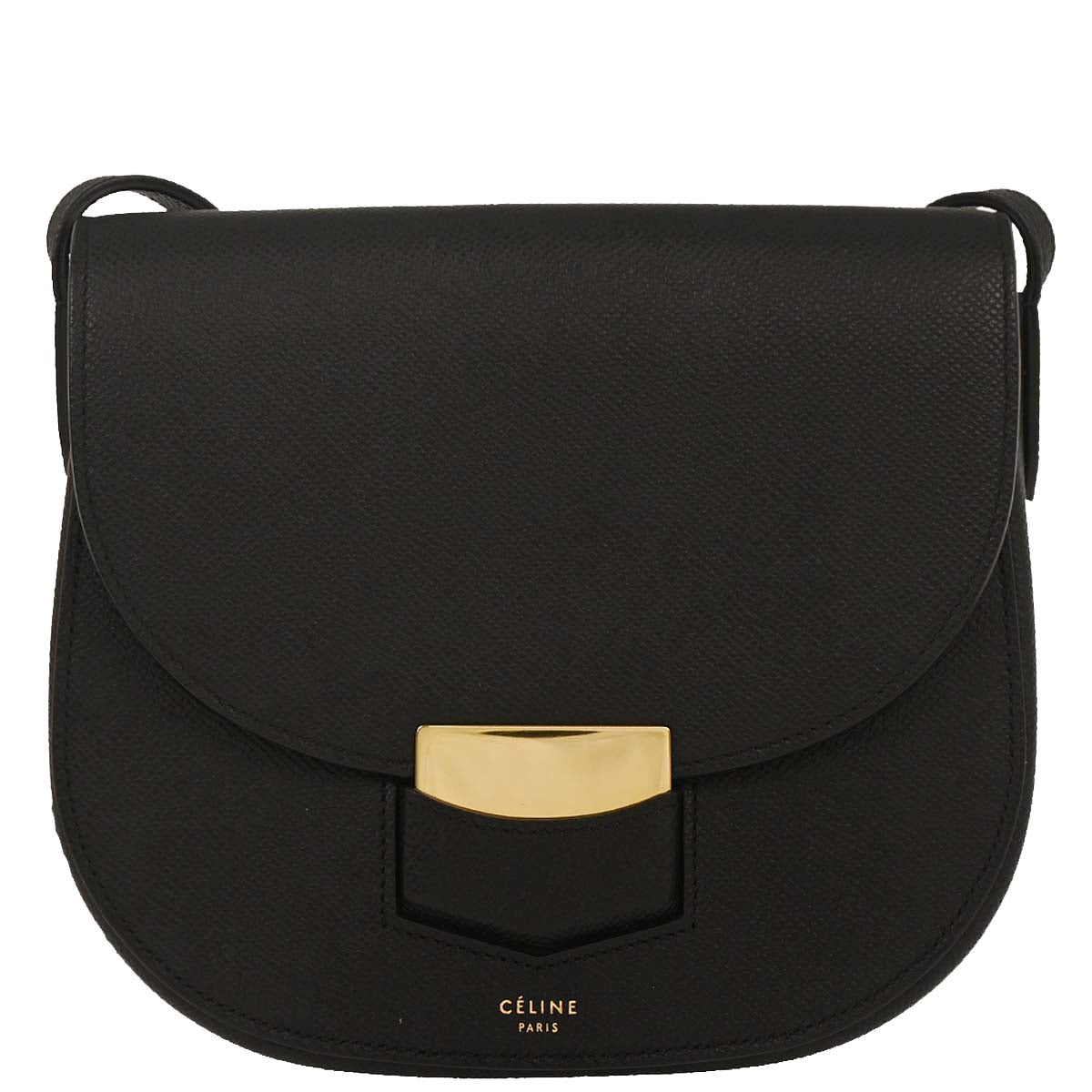 Celine Black Small Trotteur Shoulder Bag