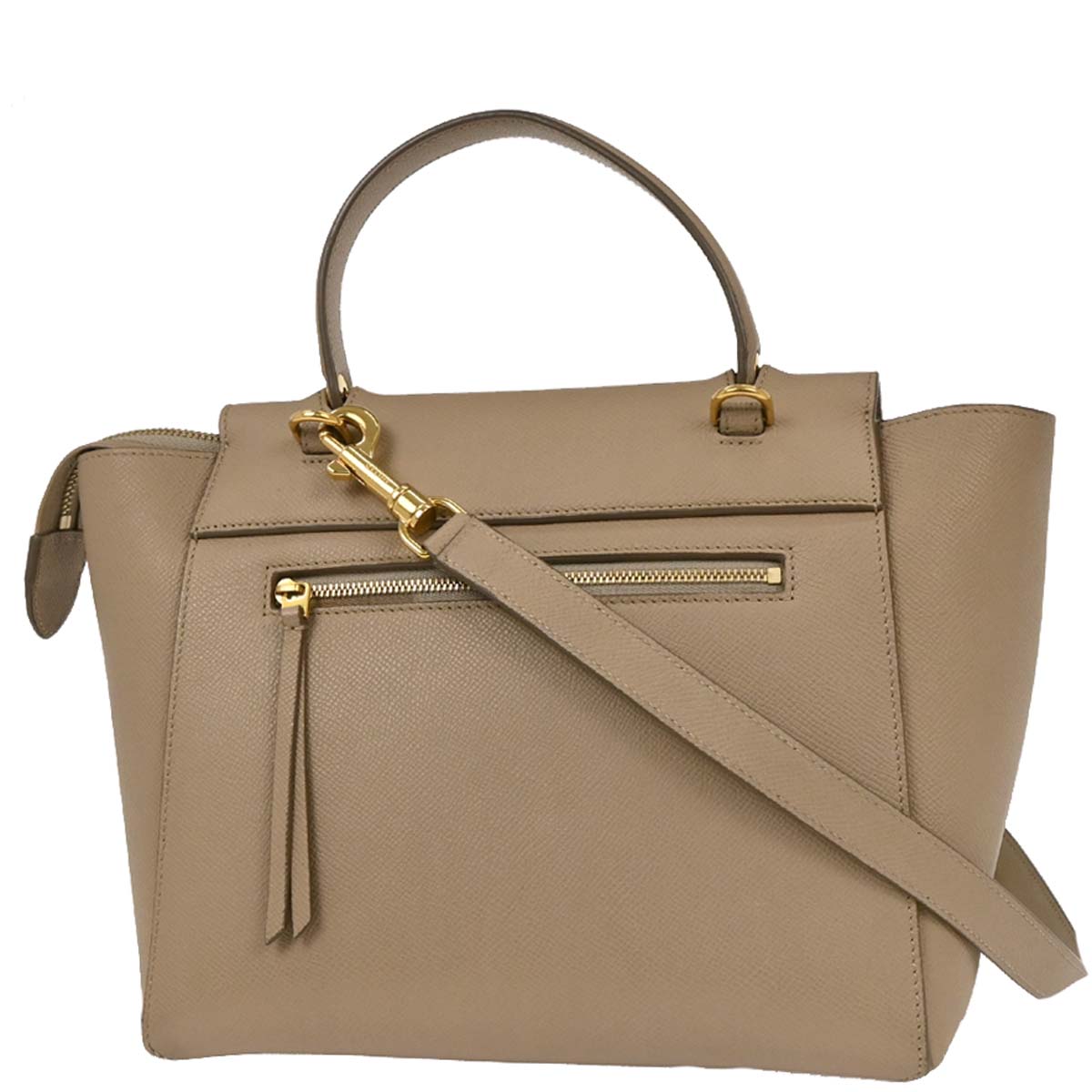 Celine Beige Belt Bag 2way Shoulder Handbag