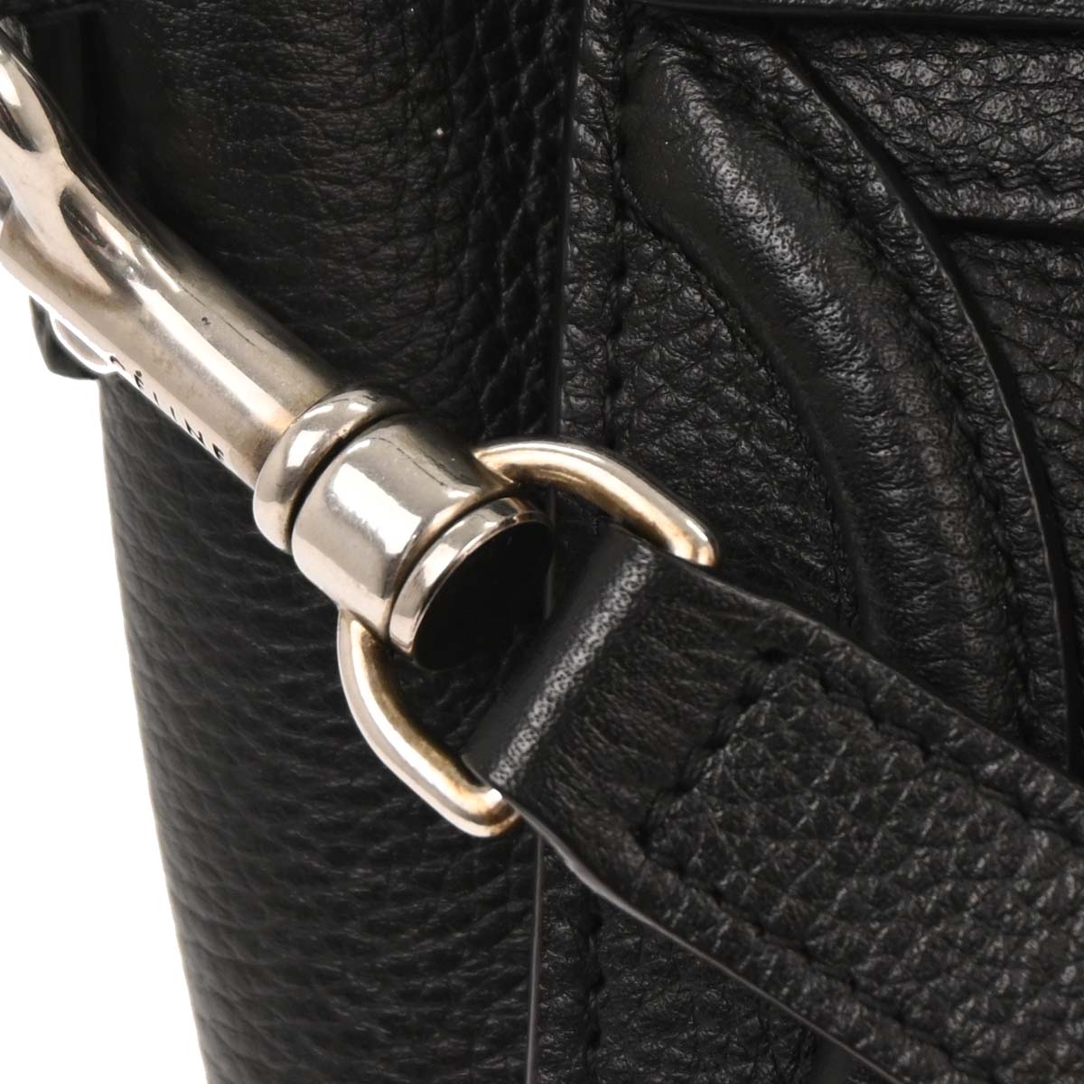 Celine Black Leather Nano Luggage Tote Bag