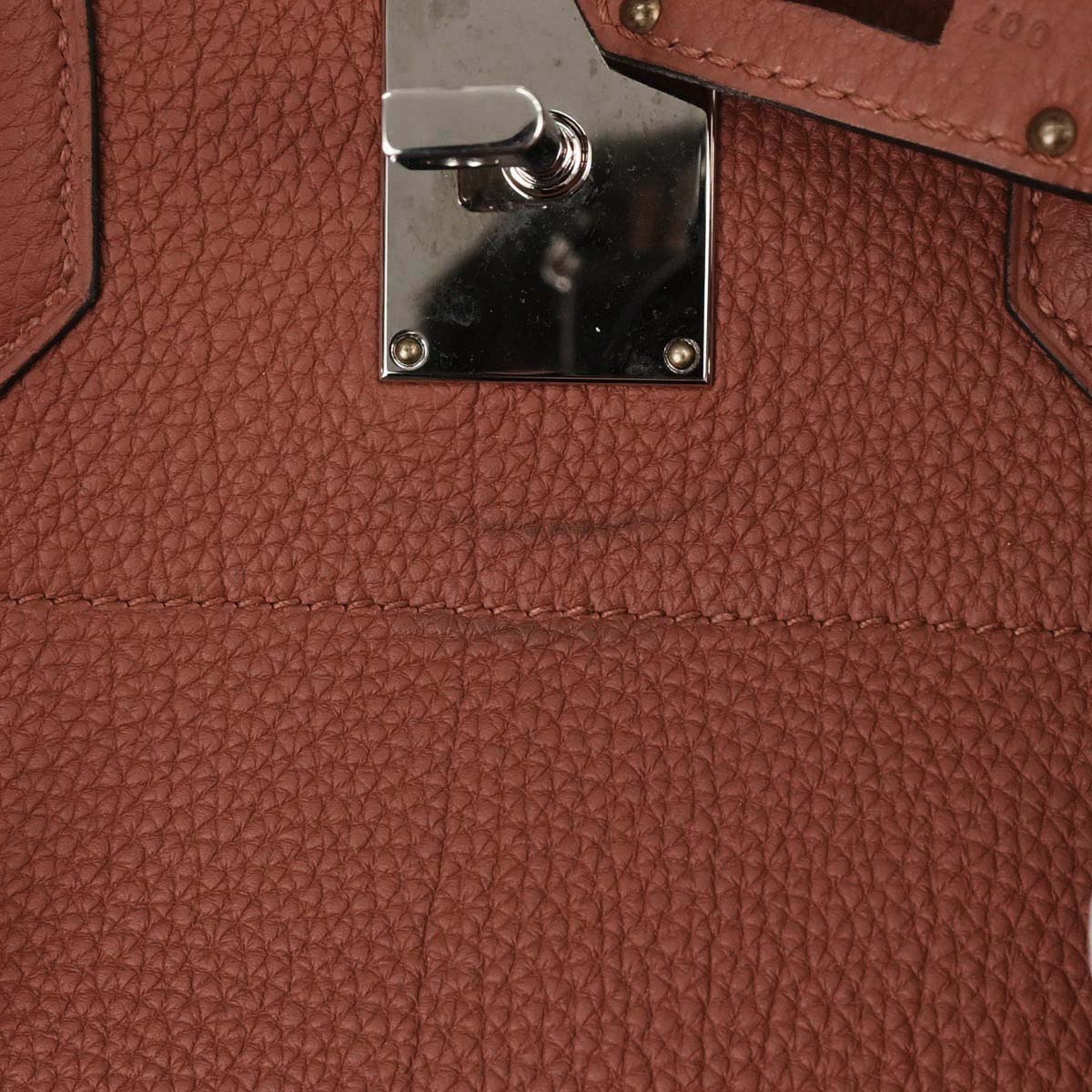 Hermes Cuivre Togo Haut a Courroies 40 Handbag