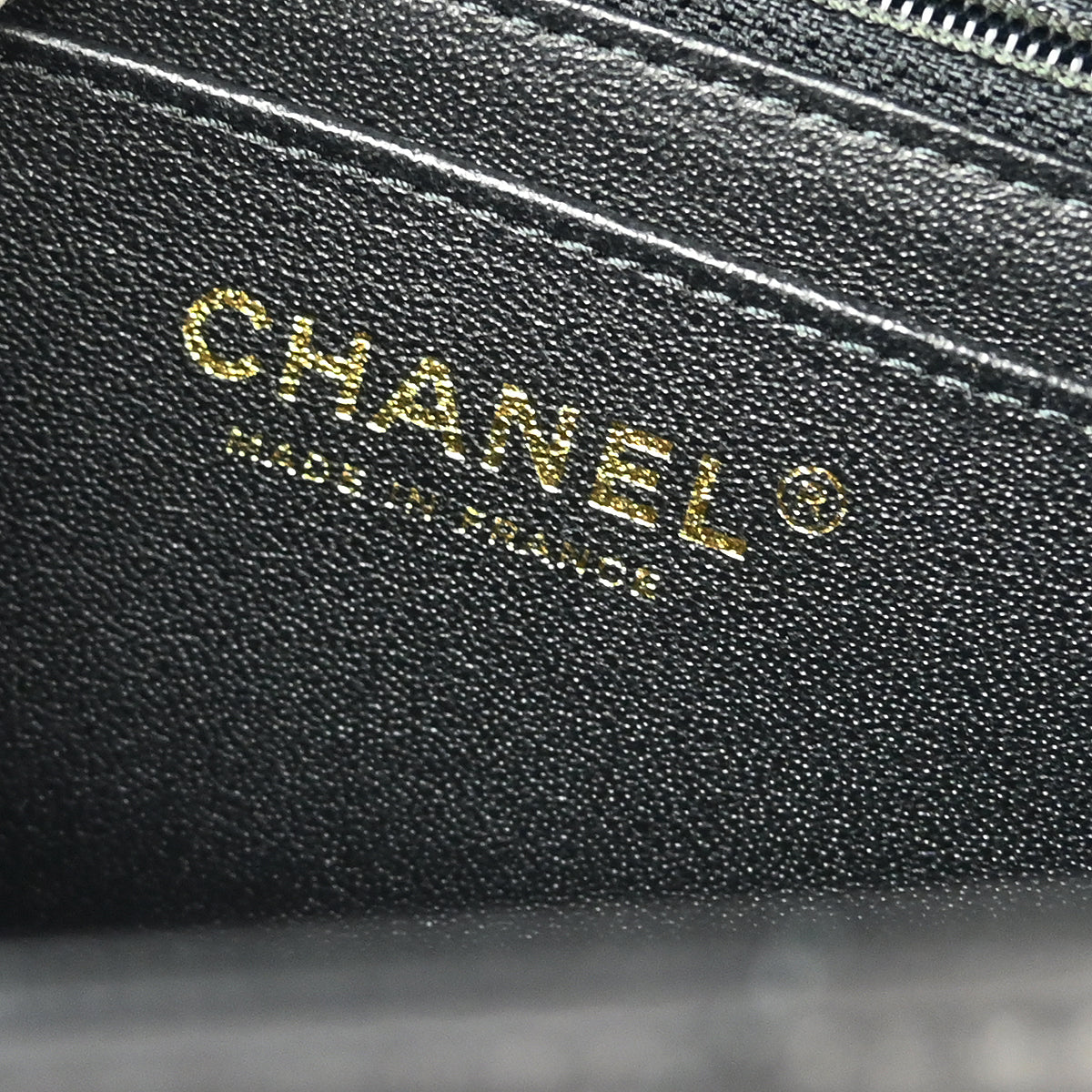 Chanel 2019 Black Lambskin Chevron Single Flap Shoulder Bag