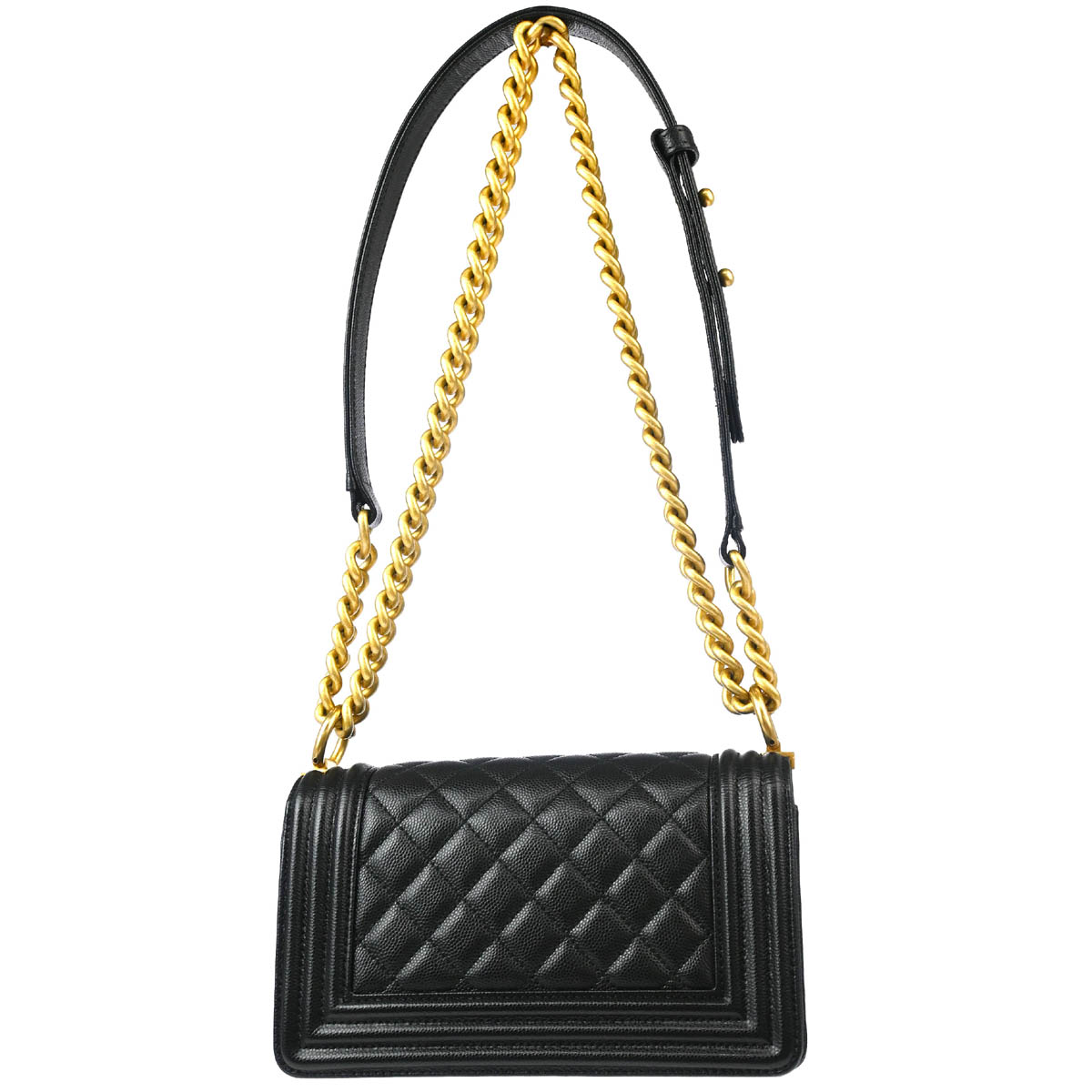 Boy Chanel Black Caviar Small Chain Shoulder Bag
