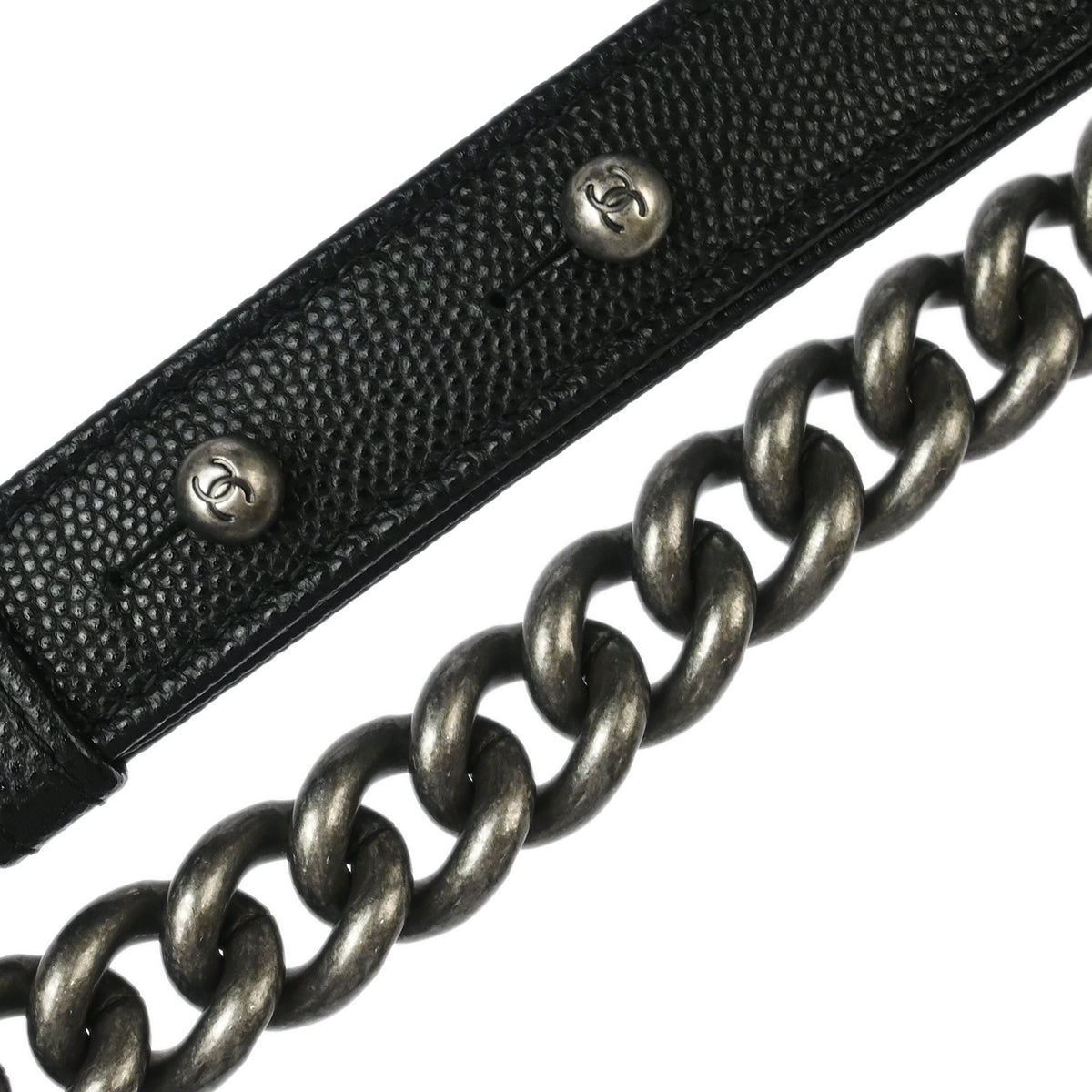 Boy Chanel 2017-2018 Black Caviar Chevron Small Chain Shoulder Bag