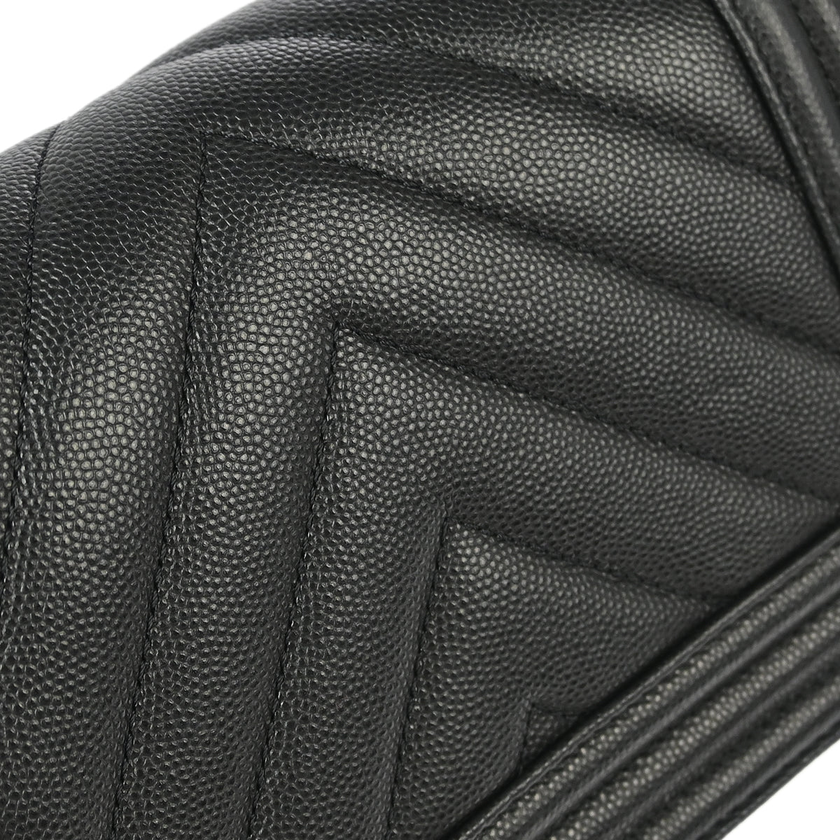 Boy Chanel 2017-2018 Black Caviar Chevron Small Chain Shoulder Bag