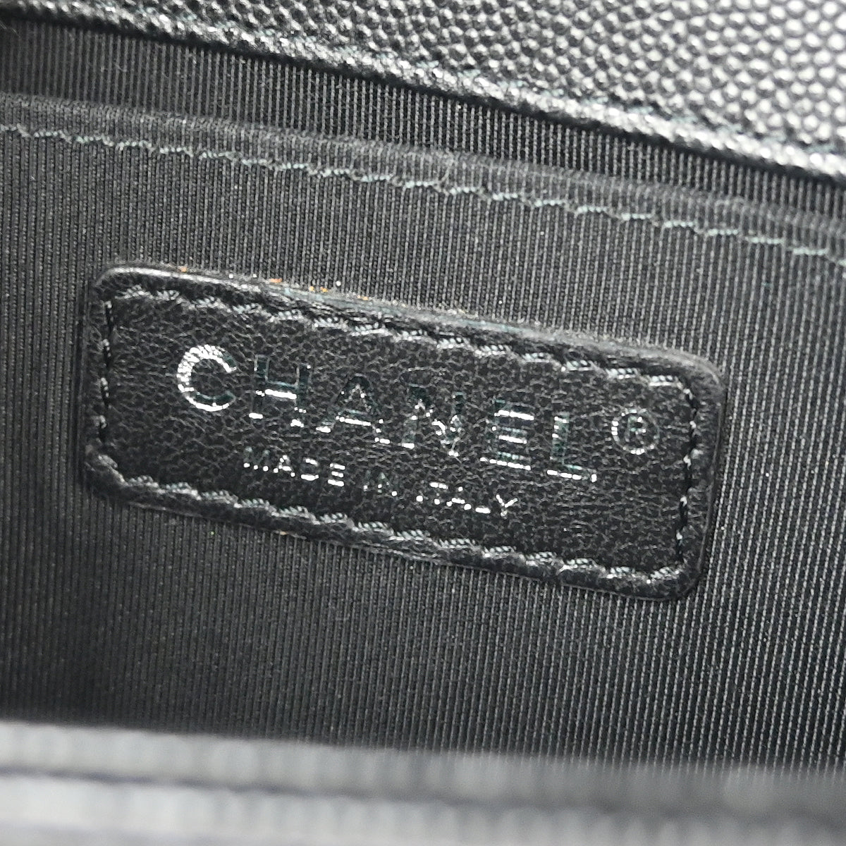 Boy Chanel 2017-2018 Black Caviar Chevron Small Chain Shoulder Bag