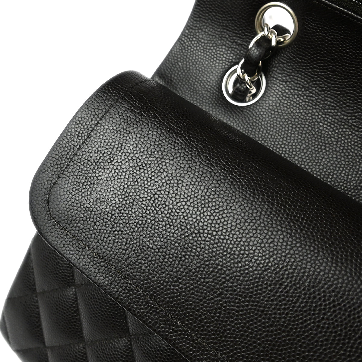 Chanel 2018-2019 Brown Calfskin Medium Classic Double Flap Shoulder Bag