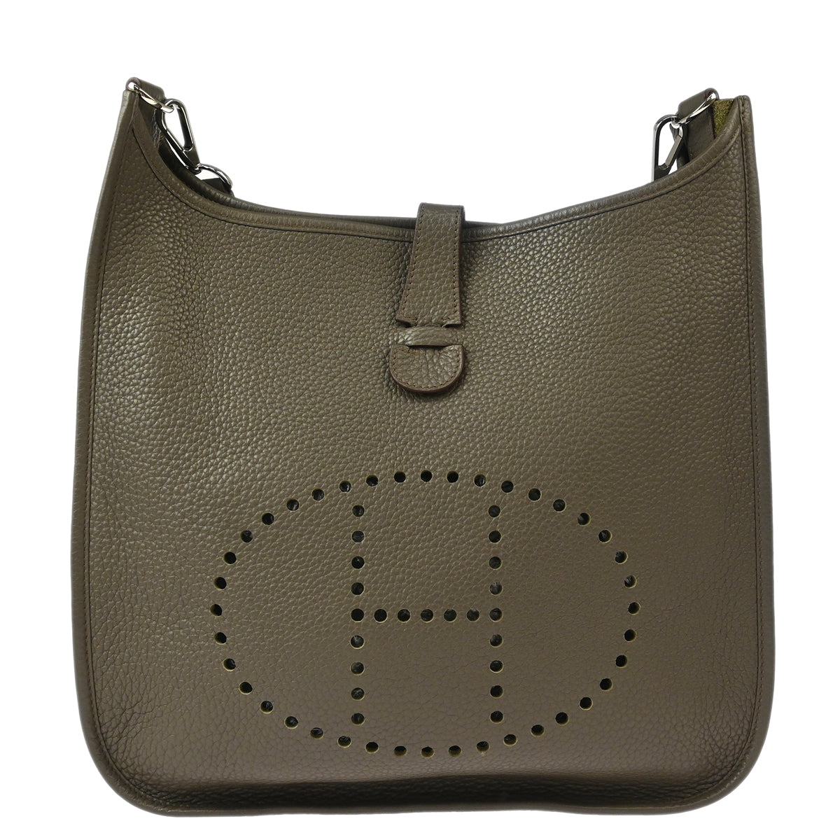 Hermes Etain Taurillon Clemence Evelyne 3 GM Shoulder Bag